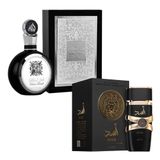 Perfume Masculino Lattafa Fakhar Black 100ml + Perfume Asad Preto 100ml Eau De Parfum