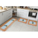 Jogo Passadeira Cozinha Kit 3 Peças Mexicano Decorado Abelhi