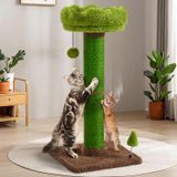 Cat Scratching Post Veehoo 85 Cm De Altura Com Poleiro De Pelúcia E Brinquedos