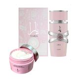 Kit Perfume Yara Rosa 100ml Parfum Com Hidratante Yara Isabele La Belle: O Toque Perfeito Para Sua Pele