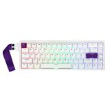 Teclado Para Jogos Epomaker He68 Hall Effect 8000hz Polling White