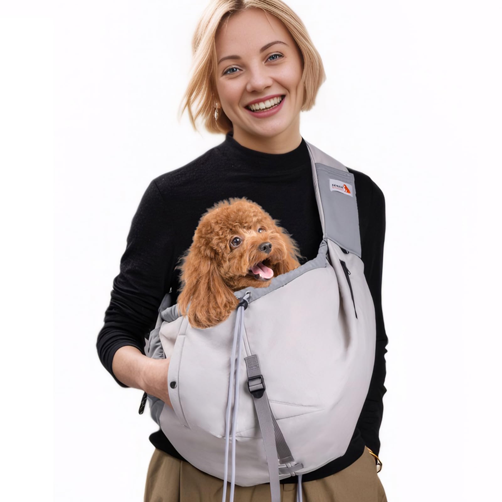 Mochila Pet Sling Carrier Senior Budday Para Cães E Gatos Pequenos