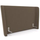 Cabeceira Cama Box Queen 160cm Nilo P05 Veludo Marrom - Lyam Decor
