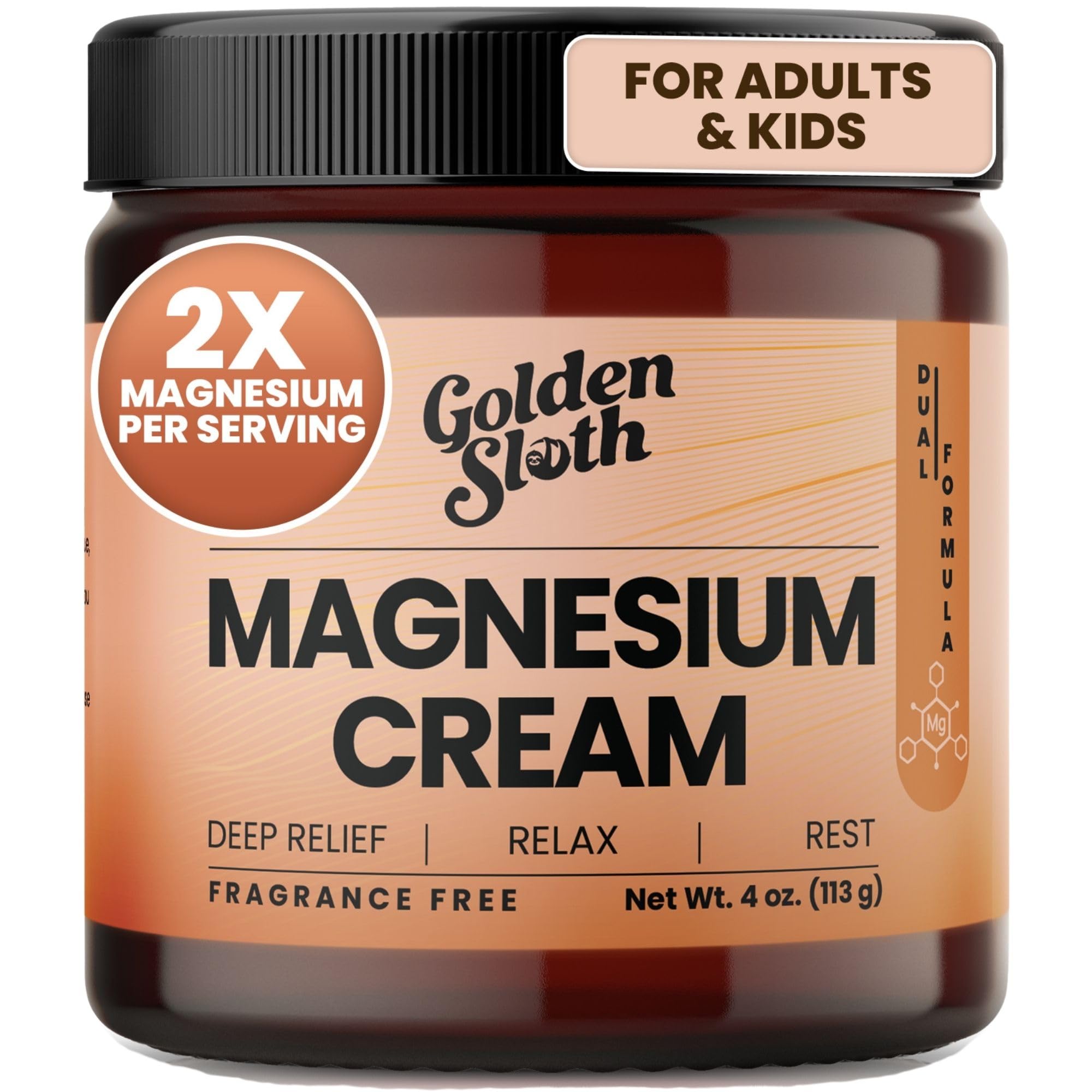 Loção De Magnésio Golden Sloth Sleep, Muscle Relief 475 Mg
