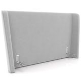 Cabeceira Cama Box Casal 140cm Nilo P05 Veludo Cinza - Lyam Decor