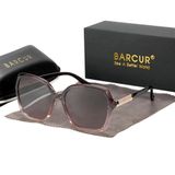 Óculos Polarizados Gradiente Fashion Borboleta Proteção Uv400 Marrom Gradiente