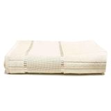 Toalha Rosto Veludo Bordar Bella 50x80cm Marfim Dohler