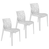 Kit 3 Cadeiras Gruvyer Design Cozinha Sala De Estar Jantar