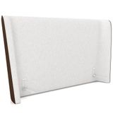 Cabeceira Cama Box Casal 140cm Nilo P05 Corino Marrom Bouclê Cru - Lyam Decor