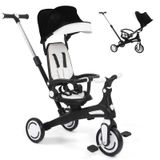 Triciclo Itefdtutne Toddler 6 Em 1 Com Alça E Dossel Preto