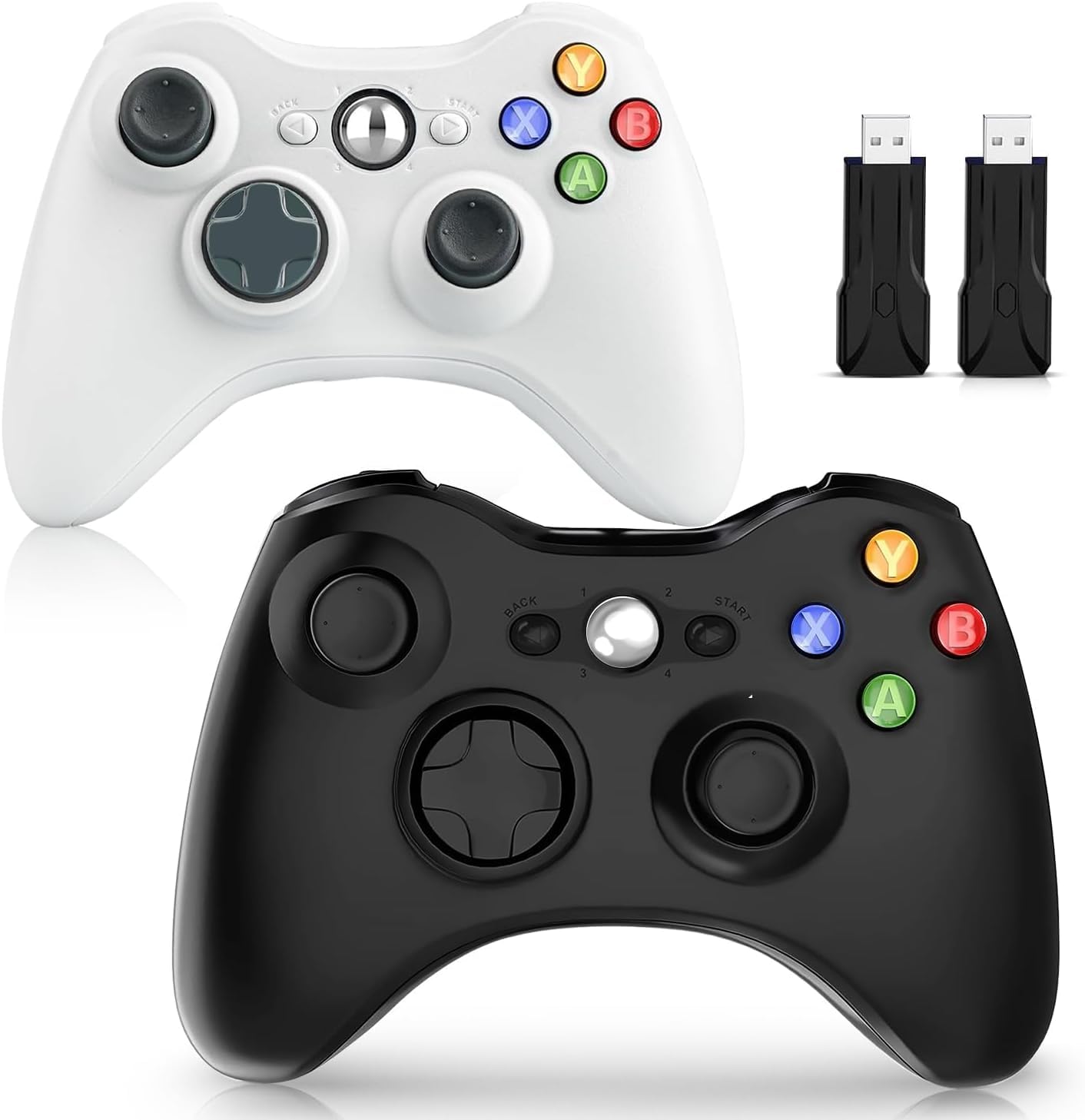 Gamepad Enstixsm Para Controle Xbox 360 Wireless, Pacote Com 2