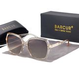 Óculos Polarizados Gradiente Fashion Borboleta Proteção Uv400 Bege Gradiente