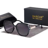 Óculos Polarizados Gradiente Fashion Borboleta Proteção Uv400 Preto Gradiente