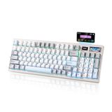 Teclado Mecânico Sem Fio Para Jogos Yunzii If99 Com Lcd Bt/2.4g