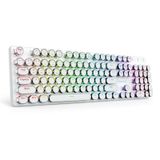 Teclado Mecânico Para Jogos Sem Fio Estilo Máquina De Escrever Redragon K710 Bluetooth/2,4 Ghz