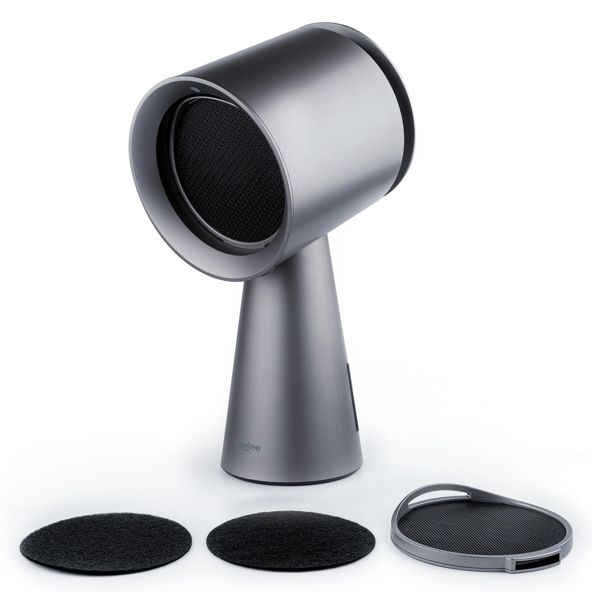 Cozinha Portátil Range Hood Breetee, Mesa Compacta, Cinza