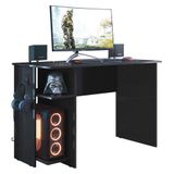 Mesa Para Computador Gamer 3875 Preto Fosco - Qmovi Preto Fosco