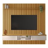 Painel Ripado You Illusion 2.2 Cinamomo-off White Para Tv Até 70? - Hb Móveis Cinamomo-off White