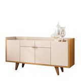 Buffet Aparador Melodia Com 2 Portas E 2 Gavetas Cinamomo-off White - Hb Móveis Cinamomo-off White