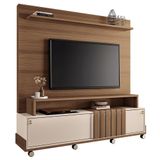 Estante Home Theater Bold Castanho-off White Para Tv Até 65? - Hb Móveis Castanho-off White
