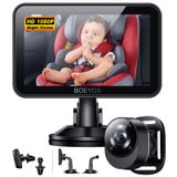 Câmera De Carro De Bebê Boeyos Bm500 360° Voltada Para Trás 1080p Hd
