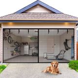 Tela De Porta De Garagem Bshano 16x7 Pés Com Fecho Magnético