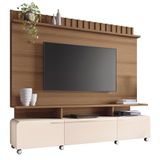 Estante Home Theater Artís Castanho-off White Para Tv Até 70? - Hb Móveis Castanho-off White