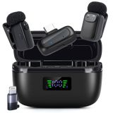 Microfone De Lapela Sem Fio Lisiearoo Para Iphone/android/pc