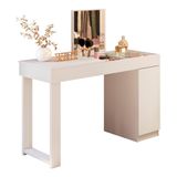 Escrivaninha Penteadeira Camarim Madrid Branco Fosco - Mobler Branco Fosco