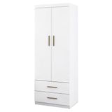 Guarda Roupa Infantil Chiara 2 Portas E 2 Gavetas Branco - Phoenix Baby Branco