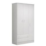 Guarda Roupa Infantil 3 Portas E 2 Gavetas Doce Sonho Branco - Qmovi Branco