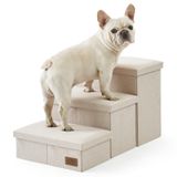 Escadas Para Cães Cozy Kiss 3 Degraus Mais Largas Para Cães Pequenos/médios/grandes
