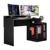 Mesa Para Computador Gamer Play Preto - Pr Móveis Preto