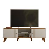 Rack Bancada Denver 160cm Off White-nature Para Tv Até 65? - Peternella Móveis Off White-nature