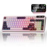 Teclado Mecânico Sem Fio Kzzi Z98 Creamy Com Tela Inteligente