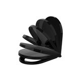 Assento Vesuvio Preto Brilhante Termofixo Tupan Soft Close Preto