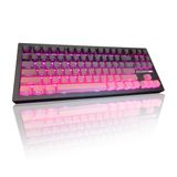 Teclado Mecânico Sem Fio Para Jogos Zornher Zh870 Rosa