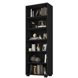Estante Livreiro Office 6 Prateleiras Preto Tx - Pr Móveis Preto Tx