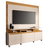 Estante Home Theater Quantum Off White-cinamomo Para Tv Até 70? - Hb Móveis Off White-cinamomo