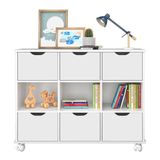 Nicho Organizador 1478 Com 6 Gavetas Branco - Qmovi Branco