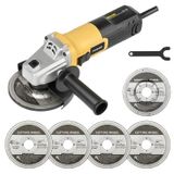 Esmerilhadeira Angular Inequality 750 W 12.000 Rpm 4,5 Polegadas Com Acessórios
