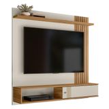 Painel Suspenso Milão Frisado Flex Off White-nature Para Tv Até 55? - Peternella Móveis Off White-nature