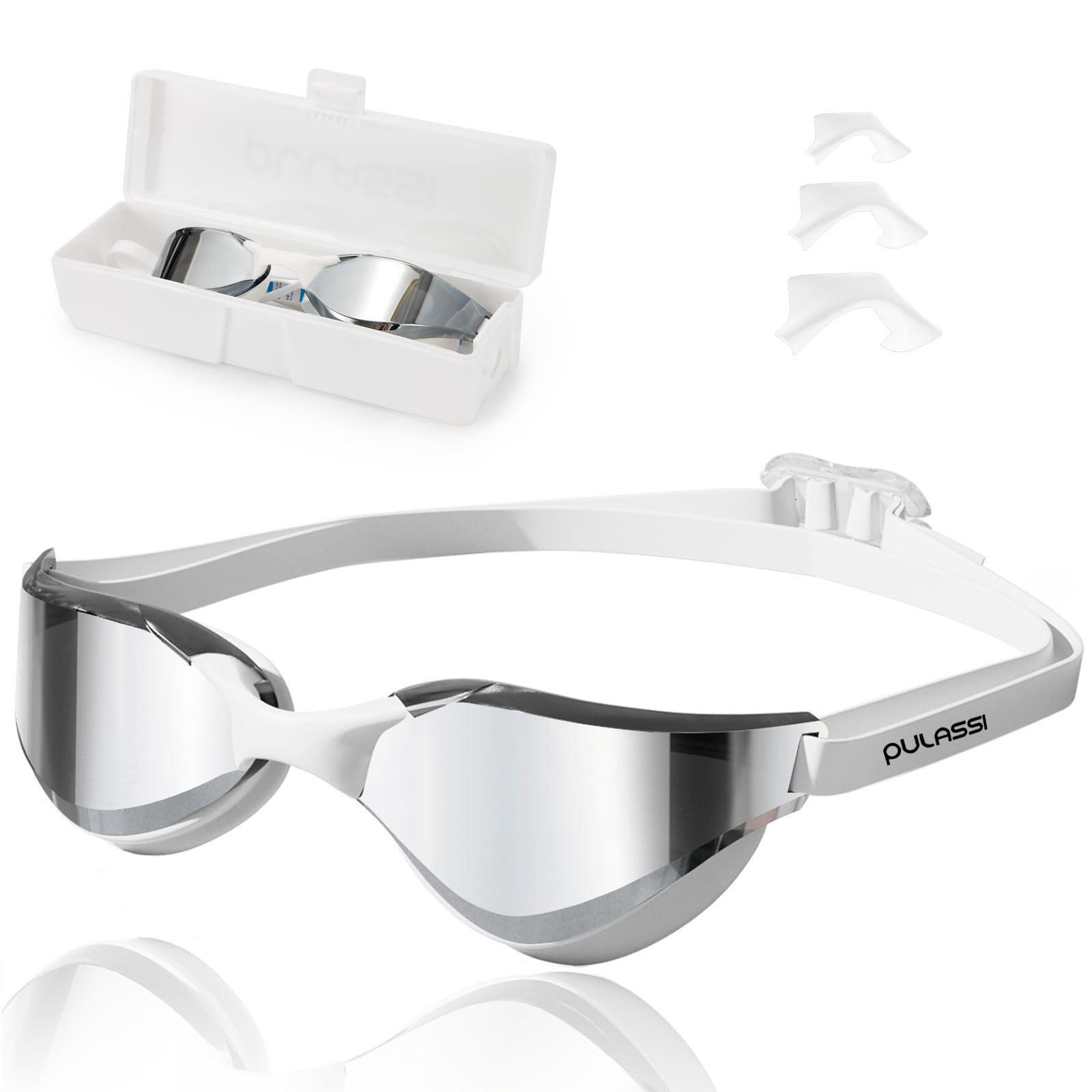 Óculos De Natação Pulassi Anti-fog Pool No Leak Uv Protect