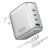 Carregador Imokin 100w Usb C Estação De Carregamento Gan De 4 Portas