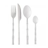 Faqueiro Em Inox Bambu Elegant Com 16 Peças Lyor Prata