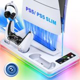 Estação De Resfriamento E Carregador De Controlador Para Ps5 Slim/standard