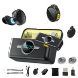 Microfone De Lapela Sem Fio Biliwal Com Estojo De Carregamento 42h