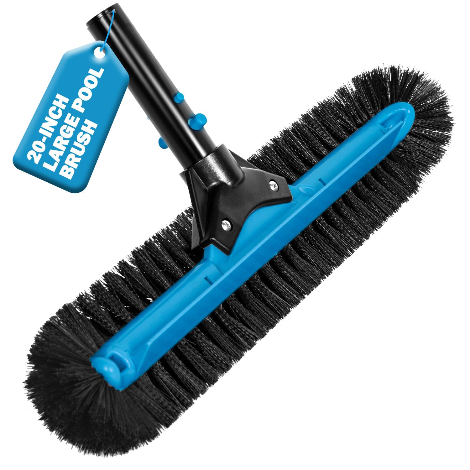 Escova De Piscina Wxfana 20 Wide Pool Brush Head Heavy Duty Blue
