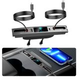 Carregador Usb De Carro Com Várias Portas Para Tesla Modelo 3/y 2021-2023