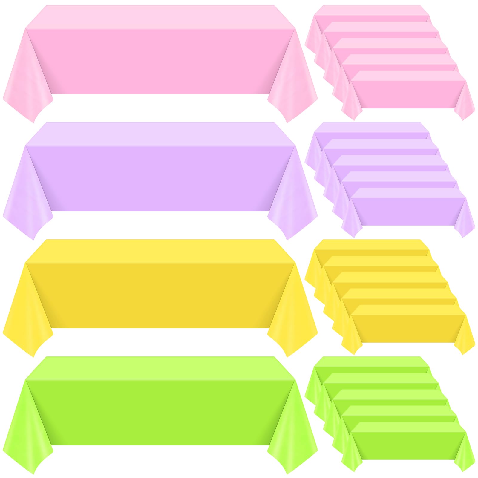 Toalha De Mesa Smooth Novelty 4 De Julho 54 X 72 Polegadas Peva 24 Unidades